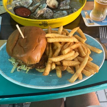 Beach Waves Grill - Grilled Grouper Sandwich - Seafood Near Me - Indian Rocks Beach, Florida