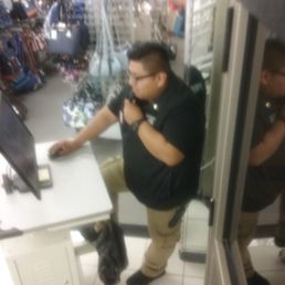 One outt of 2 security guards at burlington on webster ave. That racial profile blk ppl..No Bieno