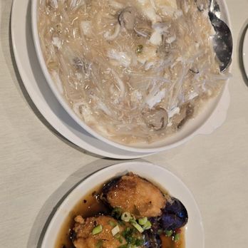 Kirin Seafood Restaurant - Stuffed Eggplant and Noodles with Mushroom - Seafood Near Me - Richmond, British Columbia Kirin Seafood Restaurant - Stuffed Eggplant and Noodles with Mushroom - Seafood Near Me - Richmond, British Columbia