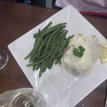 The Local Dining and Spirits - Stuffed haddock! Asked for asparagus got green beans. Mehh not great! - American Near Me - Northville, New York