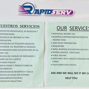Rapid Serv - Tax Services Near Me - Highwood, Illinois Rapid Serv - Tax Services Near Me - Highwood, Illinois