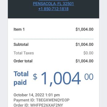 Aggressive Plumbing - Here's my receipt. - Plumbing Near Me - Pensacola, Florida