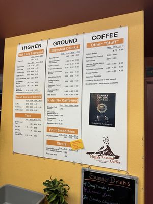 Menu photo 2 Higher Ground Coffee Shingletown, CA Menu photo 2 Higher Ground Coffee Shingletown, CA