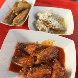 Granite's Famous Cheesesteaks & Wings - Hot & sweet wings, garlic parm, & lemon pepper wings
