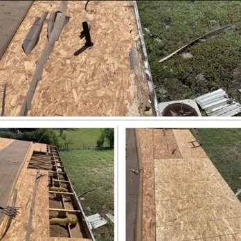 Legacy Roofing - This is a side-by-side of a before and after we replaced all damaged wood with new A new facial board - Roofing Near Me Legacy Roofing - This is a side-by-side of a before and after we replaced all damaged wood with new A new facial board - Roofing Near Me
