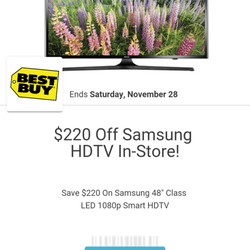 Best Buy - Knightdale - The coupon that was denied despite the product availiability (as shown in previous picture)