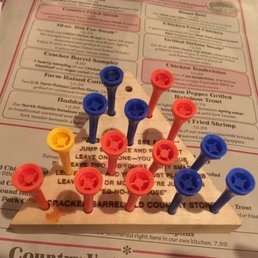puzzle while we waited and menu