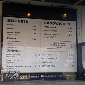The Beignet Stand - Menu - Desserts Near Me - San Antonio, Texas The Beignet Stand - Menu - Desserts Near Me - San Antonio, Texas