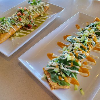 Molinas Creperie - Spinach Ranchero breakfast crêpe and the Carnitas crêpe. - Creperies Near Me - Buckeye, Arizona Molinas Creperie - Spinach Ranchero breakfast crêpe and the Carnitas crêpe. - Creperies Near Me - Buckeye, Arizona