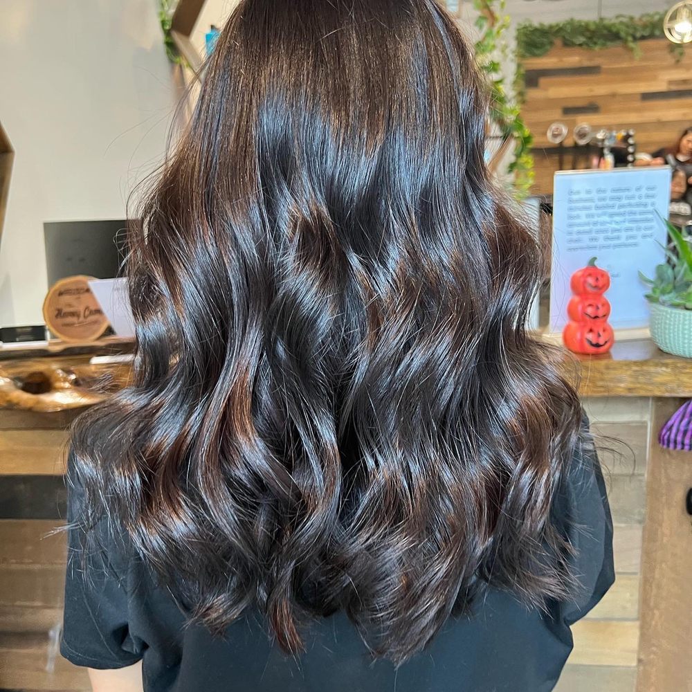 Joscelyn was able to color over my faded blue highlights I had in Joscelyn was able to color over my faded blue highlights I had in
