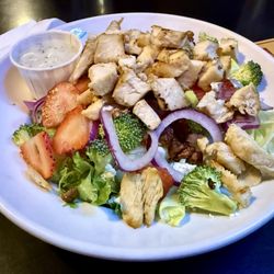 T-Bock's Sports Bar & Grill - Strawberry pecan salad with chicken.