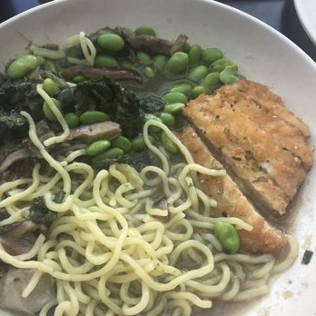 Veggie Grill by Next Level - Ramen entree barely filled the bowl. And where is the broth??? - Vegan Near Me - Seattle, Washington Veggie Grill by Next Level - Ramen entree barely filled the bowl. And where is the broth??? - Vegan Near Me - Seattle, Washington