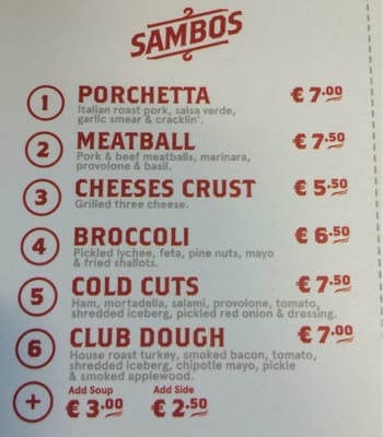 Menu photo 8 Doughboys Dublin, D Menu photo 8 Doughboys Dublin, D