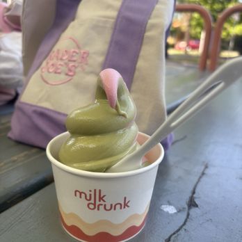 Milk Drunk - Strawberry - Matcha Swirl (To-Go) - Ice Cream & Frozen Yogurt Near Me - Seattle, Washington Milk Drunk - Strawberry - Matcha Swirl (To-Go) - Ice Cream & Frozen Yogurt Near Me - Seattle, Washington