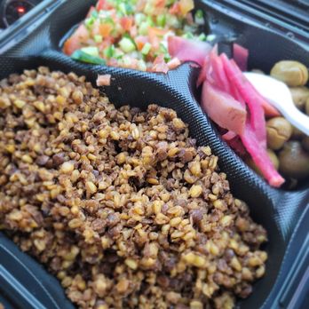 Hummus Express - Mujarda (bulgar, lentil) - Falafel Near Me - Bakersfield, California Hummus Express - Mujarda (bulgar, lentil) - Falafel Near Me - Bakersfield, California