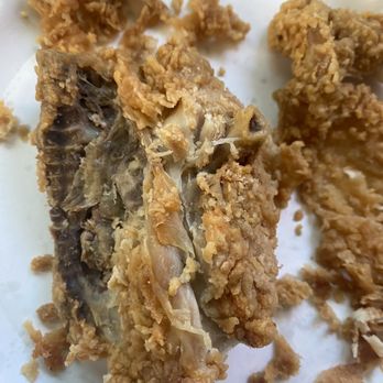 Jollibee - Thigh with breading removed to shore pelvis and back bone. - Chicken Shop Near Me - Kahului, Hawaii Jollibee - Thigh with breading removed to shore pelvis and back bone. - Chicken Shop Near Me - Kahului, Hawaii