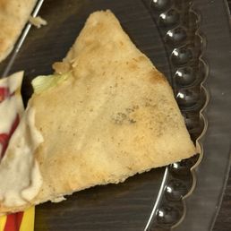 Mold on the Pita bread. Tastes different from the usual. Seems like the ingredients are old. We didnt eat our bowls as well for safety. Mold on the Pita bread. Tastes different from the usual. Seems like the ingredients are old. We didnt eat our bowls as well for safety.