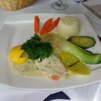 Papillon - salmon with baby spinach - French Near Me - Fremont, California Papillon - salmon with baby spinach - French Near Me - Fremont, California