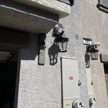 Innovation Systems - Solar panel charger set up at Garage area. - Security Systems Near Me - Henderson, Nevada