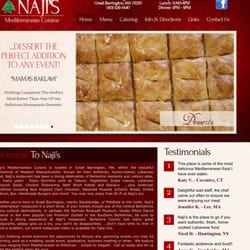 Naji's Lebanese Restaurant - Hours on website Jan 2015