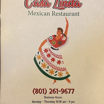 Casa Linda - Menu - Mexican Near Me - Murray, Utah