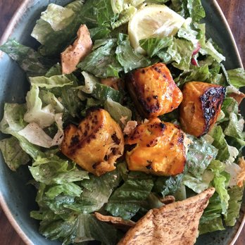 Sotta - Fattoush Salad with salmon - Mediterranean Near Me - Burbank, California Sotta - Fattoush Salad with salmon - Mediterranean Near Me - Burbank, California