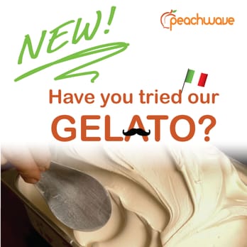 Peachwave - a person using a knife to cut a gelato - Ice Cream & Frozen Yogurt Near Me - Wyoming, Michigan Peachwave - a person using a knife to cut a gelato - Ice Cream & Frozen Yogurt Near Me - Wyoming, Michigan