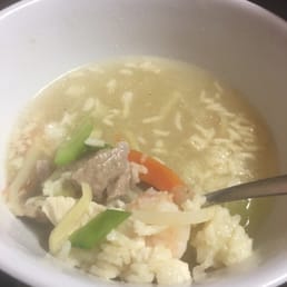 Triple delight sizzling rice soup. Very delicious ! Visited from california and this soup has got to be the best ive ever had !