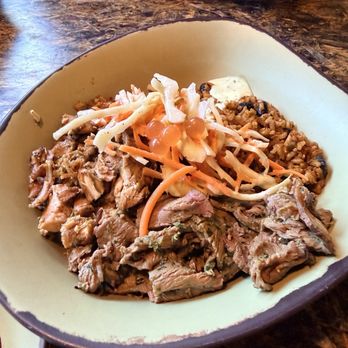 Satu'li Canteen - Chopped Wood-Grilled Chicken Bowl with beef - New American Near Me - Lake Buena Vista, Florida