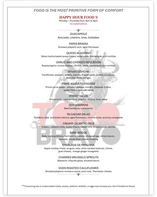 Menu photo 3 Toro Bravo Reno, NV Menu photo 3 Toro Bravo Reno, NV