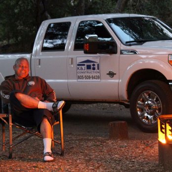 K&J Construction - a man sitting in a chair in front of a white truck - General Contractors Near Me - Port Hueneme, California K&J Construction - a man sitting in a chair in front of a white truck - General Contractors Near Me - Port Hueneme, California