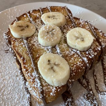 Cafe Pink Blossom - Nutella Banana Stuffed French Toast - Breakfast & Brunch Near Me - Lewes, Delaware