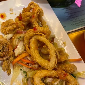 Geddy's - Crispy Calamari with Sweet Chili Sauce - Seafood Near Me - Bar Harbor, Maine Geddy's - Crispy Calamari with Sweet Chili Sauce - Seafood Near Me - Bar Harbor, Maine