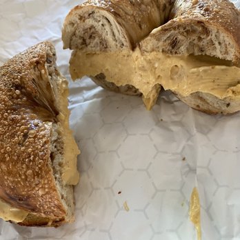 The Bagel Club - marble bagel toasted with pumpkin cream cheese - Delis Near Me - Flemington, New Jersey The Bagel Club - marble bagel toasted with pumpkin cream cheese - Delis Near Me - Flemington, New Jersey