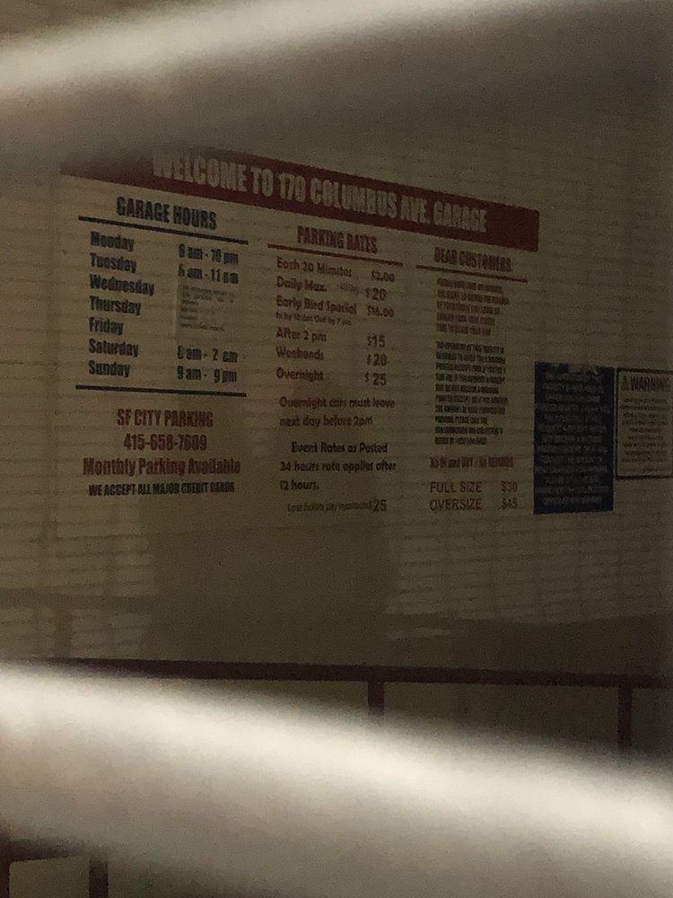 SF CITY PARKING NORTH BEACH Updated September 2024 12 Photos 170 Columbus Ave, San