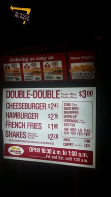 Menu photo 4 In-N-Out Burger San Bernardino, CA Menu photo 4 In-N-Out Burger San Bernardino, CA