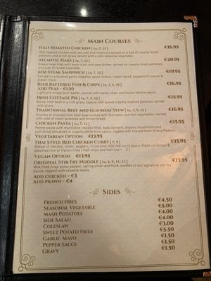 Menu photo 3 The Gin Palace Dublin, D Menu photo 3 The Gin Palace Dublin, D