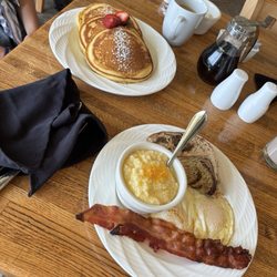 Breakfast Platter and pancakes