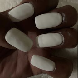 Am Better Nails N Spa - This is a photograph of my nails freshly done. Bulky, uneven and very messy.