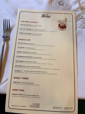 Menu photo 1 The Remy San Diego, CA Menu photo 1 The Remy San Diego, CA