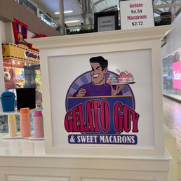 Gelato Guy - a sign for gelato guy and sweet macarons - interior - Gelato Near Me - Glendale, Arizona