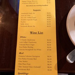 Mulloy's Public House - Beer menu 8-9-19