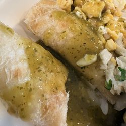 City Express - Free Breakfast: Chorizo mini burritos, I added salsa verde