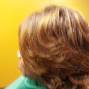 Layered Roller Wrap With A Light Golden Hair Color Yelp