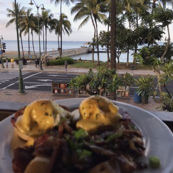 Lulu's Waikiki - Window seat view - Burgers Near Me - Honolulu, Hawaii