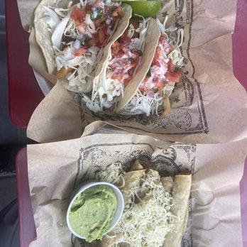 Illegal Pete's Lodo - Fish tacos (top) and beef taquitos (bottom) - Bars Near Me - Denver, Colorado Illegal Pete's Lodo - Fish tacos (top) and beef taquitos (bottom) - Bars Near Me - Denver, Colorado