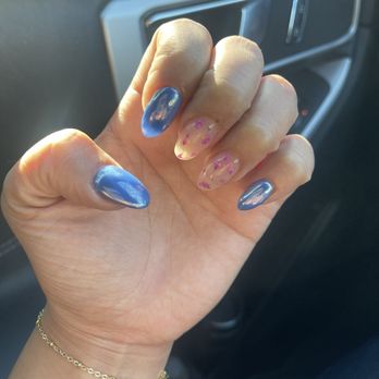 Colors & Nails - Dried flowers and chrome. - Nail Salons Near Me - Sacramento, California