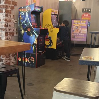 Miss Cheese - My son enjoying a game of Pac-Man while we wait - Bubble Tea Near Me - Los Angeles, California Miss Cheese - My son enjoying a game of Pac-Man while we wait - Bubble Tea Near Me - Los Angeles, California