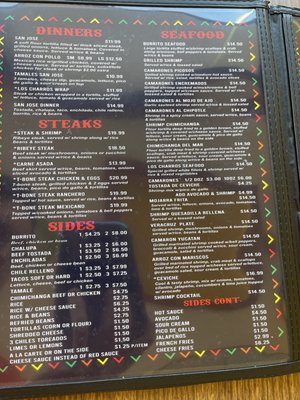 Menu photo 2 Taqueria San Jose Monmouth, IL Menu photo 2 Taqueria San Jose Monmouth, IL