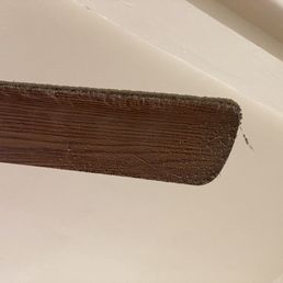 Fan after move-out cleaning